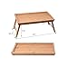 Zhuoyue Bamboo Bed Tray with Folding Legs, Lap Tray Breakfast Tray Great for Breakfast in Bed or Eating Tray