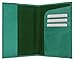2 Passport Cover Holders Genuine Leather ID Wallet Case Travel Lime and Teal