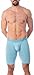 Obviously Apparel Downtown Collection - AnatoMAX Boxer Brief 9 inch Leg - Flint Blue - Medium