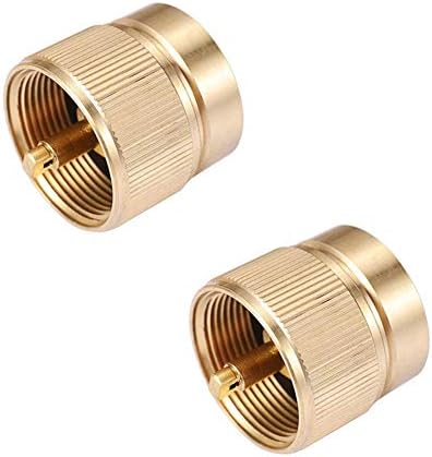 Kbrotech Camping Stove Adapter 1LB Propane Small Tank Input and a Lindal Valve EN417 Output Outdoor Camping Backpacking Stove Convert