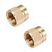 Kbrotech Camping Stove Adapter 1LB Propane Small Tank Input and a Lindal Valve EN417 Output Outdoor Cylinder LPG Canister Convert (2XBrass) ...