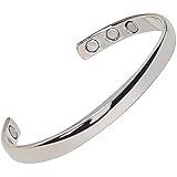 Copper Magnetic Bracelet with Silver Finish, Best Natural Pain Relief Therapy by Mind n Body