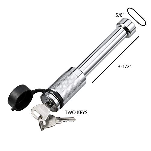 TOPSKY Trailer Hitch Receiver Lock Dogbone Style 5/8Inch Pin Diameter
