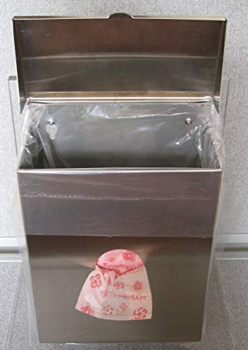 Scensibles Combination Dispenser Receptacle in Stainless Steel (with Scensibles Personal Disposal Bags and SecureFit360 Receptacle Liner Bags)