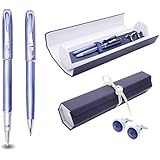 DP Executive Gift Set Fountain Pen and Ballpoint Pen + Elegant Cufflinks - La Beaute