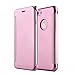 Shinetop iPhone 7 Plus Mirror Case,Luxury Slim Fit Plating Smart Clear View Case Flip PC Hard Cover 360 Full Body Shockproof Protective Skin Cover Compatible with iPhone 7 Plus/iPhone 8 Plus-Rose Gold