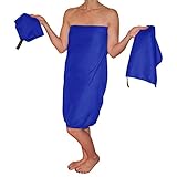 Country Bound 3-Piece Microfiber Travel Towel Set - Blue