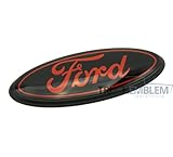 Truck Emblem Warehouse 1 NEW CUSTOM BLACK & RED 99-04 F250, F350, F450, F550, EXCURSION POWER STROKE SUPER DUTY GRILL EMBLEM