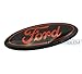 Truck Emblem Warehouse 1 NEW CUSTOM BLACK & RED 99-04 F250, F350, F450, F550, EXCURSION POWER STROKE SUPER DUTY GRILL EMBLEM
