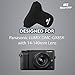 MegaGear MG739 Panasonic Lumix DMC-GX85, DMC-GX80 (14-140mm) Ultra Light Neoprene Camera Case - Black, PU Leather