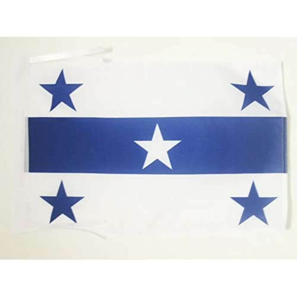 AZ FLAG - Gambier islands Flag - 18'' x 12'' - 100% Polyester French Polynesia Small Banner with Two Cords - Fade Resistant - Vivid Colors - 18x12 in - 45x30 Cm — image 1