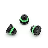 3 Pack iPhone 6 FRE, NUUD / iPhone 6s FRE / iPhone 6 Plus NUUD Replacement LifeProof Headphone Jack Covers / Plugs / Screws for Fre, Nuud and Fre Power Cases (Black - i6)