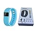 Vahulawa Fitness Tracker TW64 Smart Watch Bluetooth Watch Bracelet Calorie Counter Wireless Pedometer Sport Activity Tracker for iPhone Samsung Android iOS Phone (Blue)