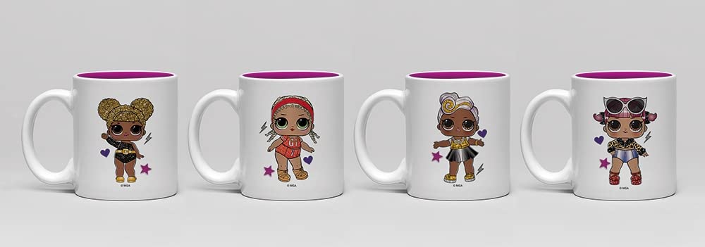 GB eye L.O.L. Surprise Glitter Squad Set of 4 Espresso Mugs