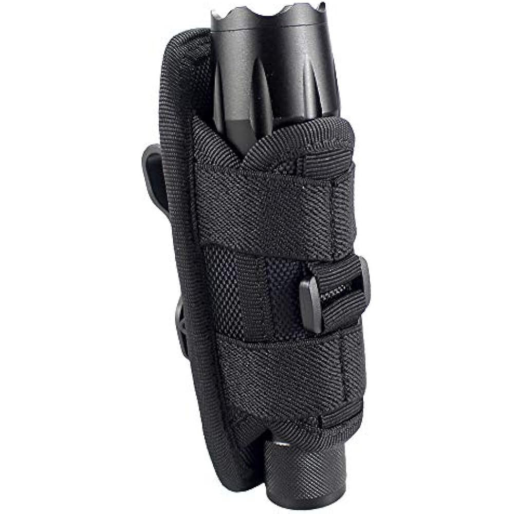 Depring Duty Belt Flashlight Holster Tactical Torch Expandable Holder