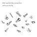 304 Stainless Steel Screws and Nuts, M3 M4 M5 M6 Hex Socket Head Cap Screws Assortment Set Kit with Storage Box (520 Pcs Hex Button Head Cap Screws Nuts)