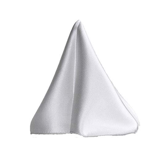 Deluxe-White-Silk-Jacquard-Pocket-Square-by-Royal-Silk-Premium-34-Momme-6-Ply-Silk-I-White-Pocket-Squares-for-men-I-Mens-pocket-squares-for-suit-jacket-I-Silk-Handkerchief-I-Wedding-handkerchief
