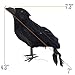 ATDAWN Halloween Black Feathered Crows, Realistic Looking Halloween Decoration Birds, 6 Pack
