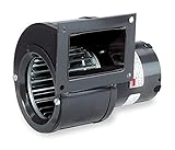 Dayton 4C446, 6FHX8 Rectangular Shaded Pole OEM Specialty Blower with Flange, Wheel Dia: 3-13/16", 115VAC