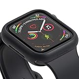Caseology Nero Desiged for Apple Watch Case for 44mm Series 5 (2019) and Series 4 (2018) - Black