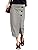 BerryGo Women's Plaid Split Skirt Button High Waist Midi Skirts