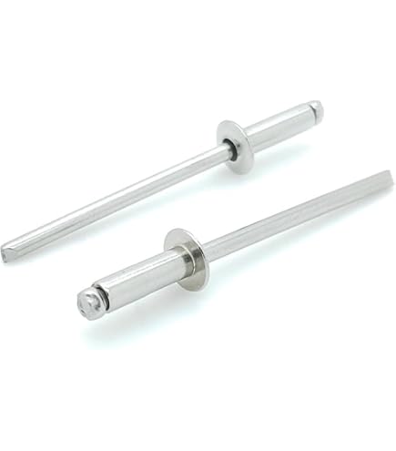 Heavy Duty Pop Rivets - 3/16" X 1/8", 100-Piece Kit, Low Carbon Steel Dome Head, 6-2 Grip - View #2