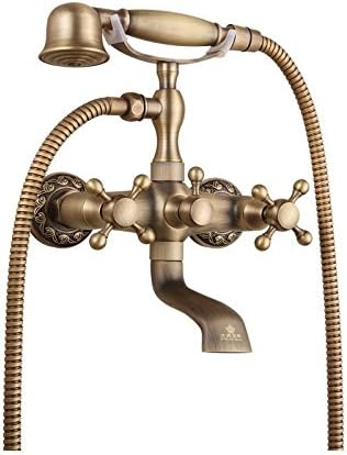 ZGB Full copper antique shower vintage European shower simple shower bathtub faucet