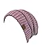NYfashion101 Exclusive Unisex Two Tone Warm Cable Knit Thick Slouch Beanie Cap, Lilac/Dark Beige