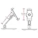 suptek 360 Degree Adjustable Stand/Holder for Tablets(up to 11 inches) and for iPad iPhone Samsung Asus Tablet Smartphone and More LD-204DW