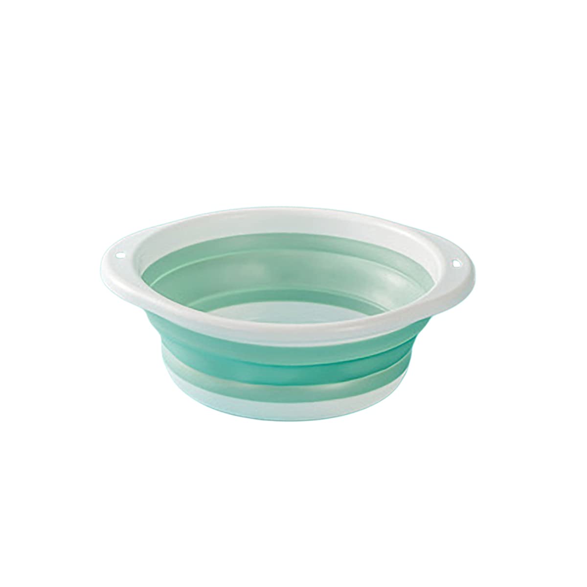 Collapsible Washing Basket, Foldable Washbasin, Fruit Storage Basket, Foldable Round Wash Basin, Multifunctional Unbreakable Washing Container for Outdoor Camping Hiking, Green, Medium