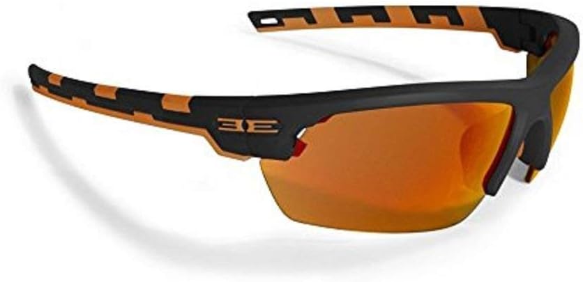 Epoch LINK Sport Golf Sunglasses Black and Orange with Orange Mirror Lens