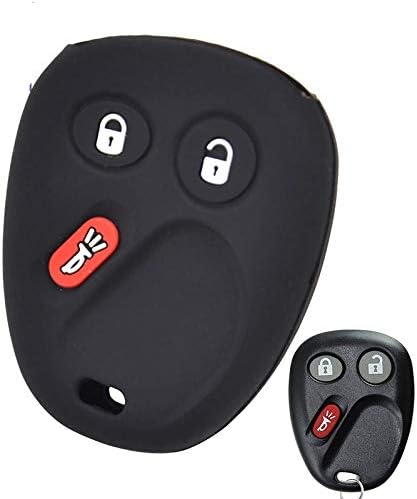 JHDKAC Car Remote Control Silicone Remote Key Fob Case Cover Fit For GMC Sierra Envoy Chevrolet Silverado Avalanche Hummer H2 2001 2002-2007