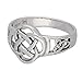 Celtic Triquetra Trinity and Flower Knot Eternity Sterling Silver Ring Size 7(Sizes 4,5,6,7,8,9,10,11)