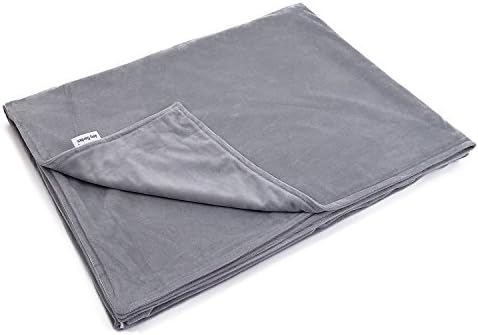 Amy Garden Premium Duvet Covers Soft Removable Cover for Weighted Blanket Inner Layer,Grey 1-60''x80'' (DUVET COVER ONLY)