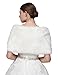 Belle House Faux Fur Shawl Wrap Stole Cape for Women