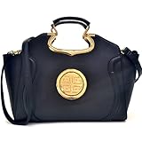 Dasein Drop Handle Raised Stitch Winged Handbag, Shoulder bag, Tablet Bag, iPad Bag