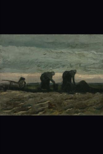 Women on the peat moor, Vincent van Gogh. Ruled journal: 160 Lined / ruled pages, 6x9 inch (15.24 x 22.86 cm) Laminated.  (Paper notebook, composition book)