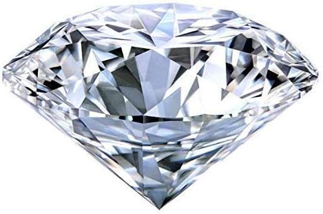 Bejeweled Certified Moissanite 4 Carat, Round Brilliant Cut, VVS GH, 3EX, Excellent Lustre
