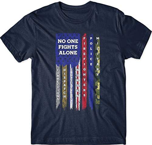 no one fights alone shirt nurse