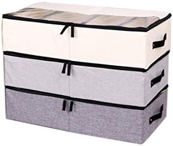 CoCo Living Foldable Under Bed Storage Containers Shoes Clothes Blankets Organizer, 22.8”x12”x5.5”, Set of 3