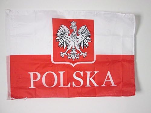 AZ FLAG, Poland with eagle alternative Flag, 2x3 Ft, Polish coat of arms Banner with Sleeve, 100% Polyester, Fade Resistant
