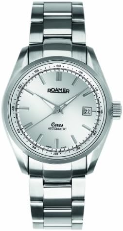 Roamer of Switzerland Men's 932639 41 15 90 Ceres Automatic Luminous Silver Dial Date Watch