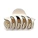 Topbeu Women Crystal Grip Jaw Clips Hair Clips for Medium or Long hair (Beige)