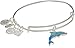 Alex and Ani Dolphin EWB, Shiny Silver Bangle Bracelet