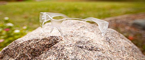 Quest Safety Glasses - Protective Eyewear - Polycarbonate High Impact Resistant Lens - Pack of 12 (Clear) - Thumbnail 2