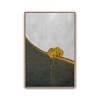 Framed Canvas Wall Art Abstract Color Block Canvas Prints Home Artwork Decoration for Living Room,Bedroom - 16x24 inches