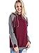 St. Jubileens Women's Hoodie Long Sleeve Casual Pullover Sweatshirts with Front Pocket Red XL