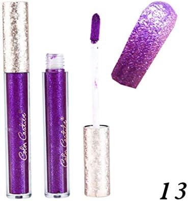 Waterproof Liquid Lipstick Lipgloss Moisturizing Long Lasting Diamond Lip Gloss Non-Stick Cup Cosmetic Creative Charming Of Halloween Gift Colour Glamorous Not Fade Vampire Style Makeup(#13)