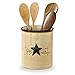 Park Designs Star Vine Utensil Crock | Primitive Farmhouse Decor | Ceramic Utensil Holder for Countertop | Vintage Spoon Holder for Cooking Tools | Rustic Counter Organizer | 6.5” Tall
