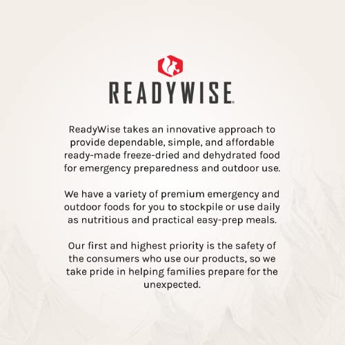 READYWISE - Gluten Free Bucket, 84 Servings, Emergency, MRE Meal Food Supply, Premade, Freeze Dried Survival Food for Hiking, Adventure & Camping Essentials, Individually Packaged, 25 Year Shelf Life